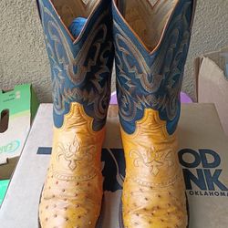 Tony Lama Full Quill Ostrich Boots.  10  To 10 And A Half D
