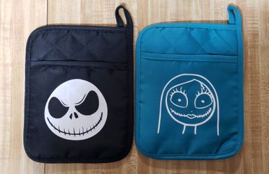 Jack Skellington Nightmare before xmas pot holders, cute gift