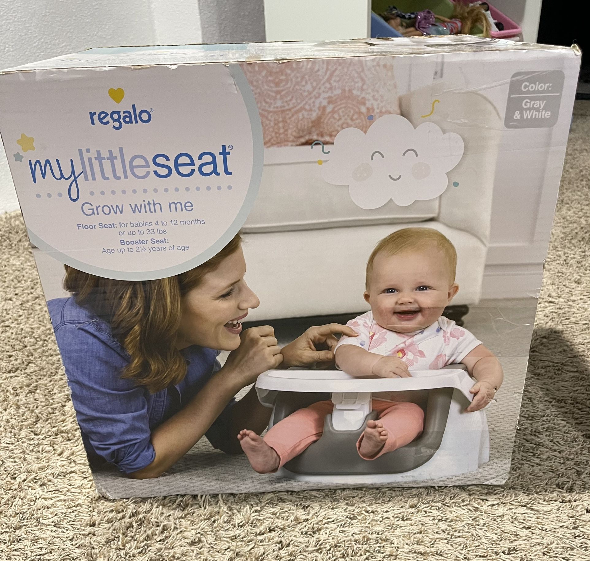 Regalo floor and booster seat for babies 4-12 months