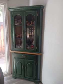 Vintage corner cabinet