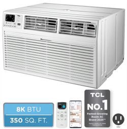 New TCL 8,000 BTU 115V 350 Sq. Ft. Through-the-Wall Air Conditioner in White, H8T9E1-A