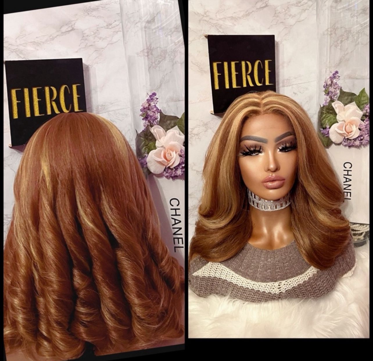 Human Hair Blended Lace Front Wig