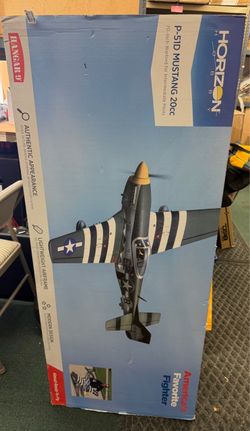 New In Box Hangar 9 P-51D Mustang 20cc ARF 70 inch Warbird RC Airplane HAN2820 GP3139629