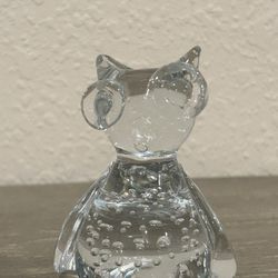 Owl Glass Vintage Decor