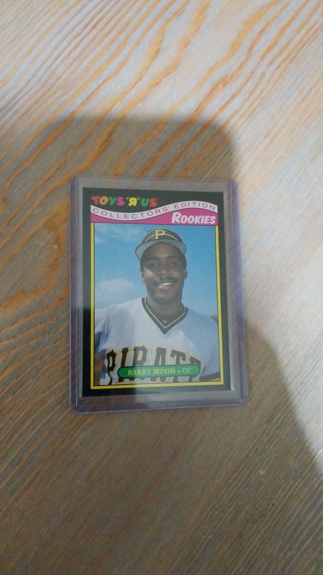 Baseball card- barry bonds toys r us rookie