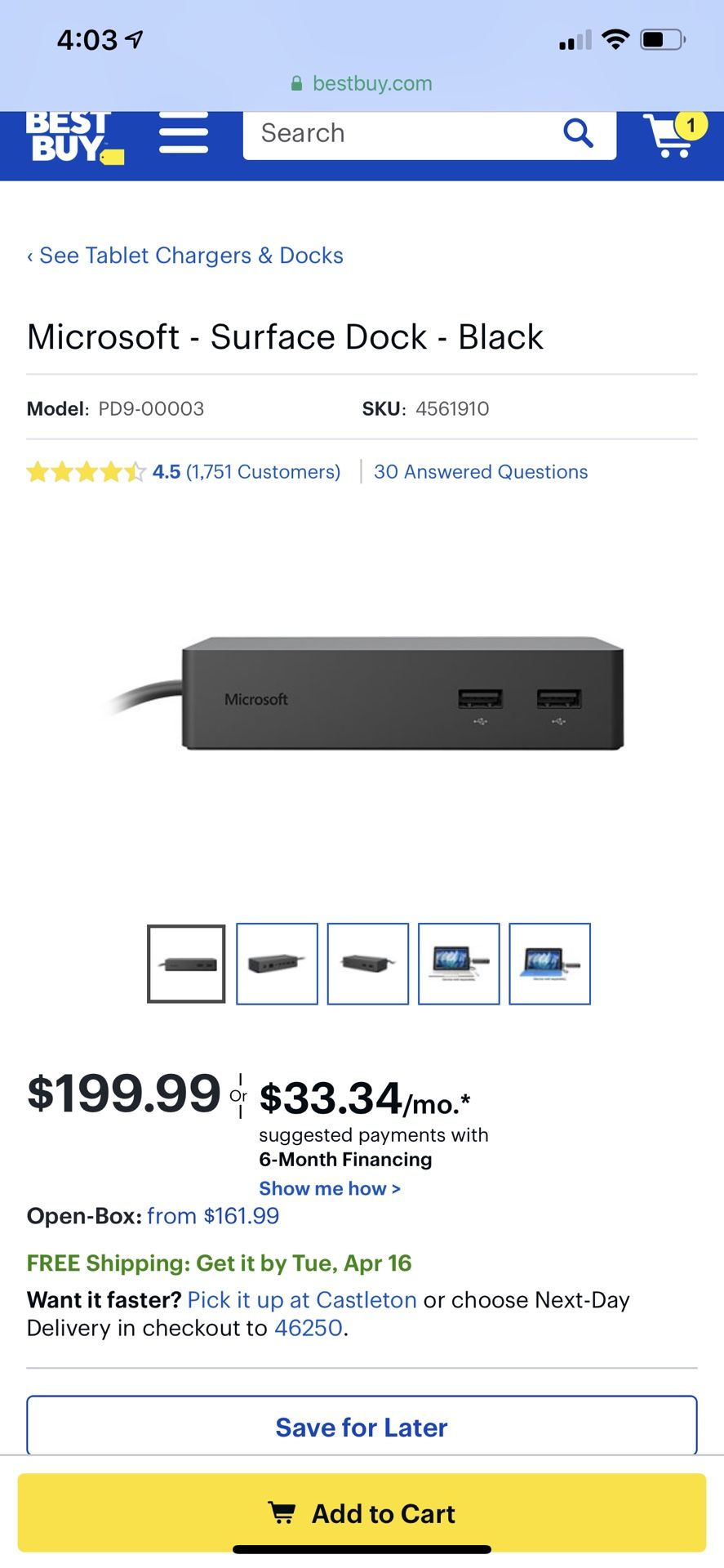 Microsoft surface Dock
