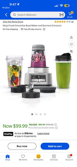 Brand new ninja foodi power nutri duo blender