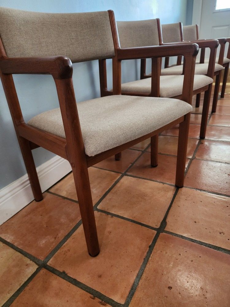 J. L. Moller Model 13 Vintage Captains Dining Chairs