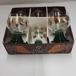 6 Wein Romer- German Wine/ Cordial Glasses Original Box- Located In Shelton 