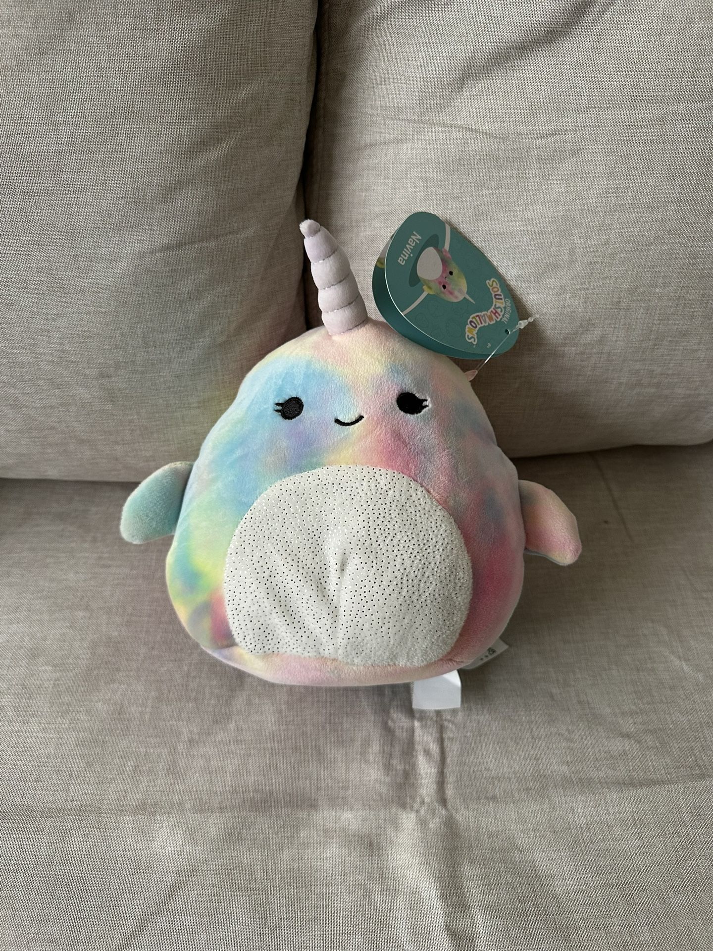 Squishmallow Navina the Narwhal Plush Stuffed Animal