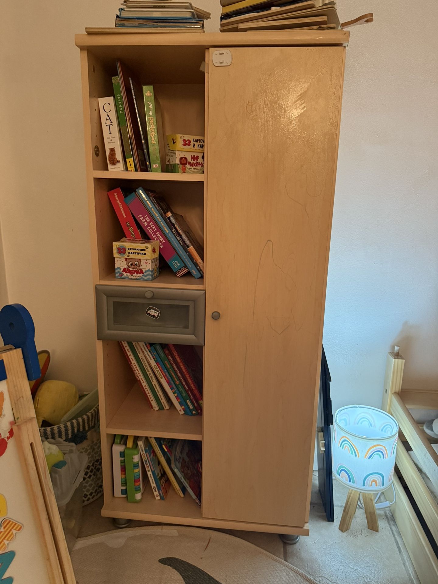 Wooden Kids Book Shelf 