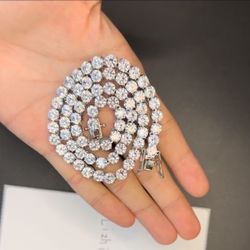 Moissanite Necklace And Bracelet All Sizes