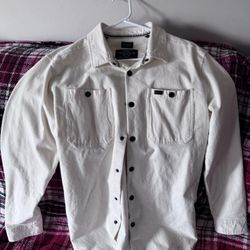 David Button BUFFALO Off White Corduroy Jacket. Size: Mens Medium 