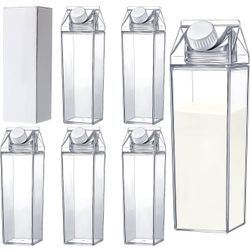 Milk Carton Water Bottles 16.9oz- 10 Pack