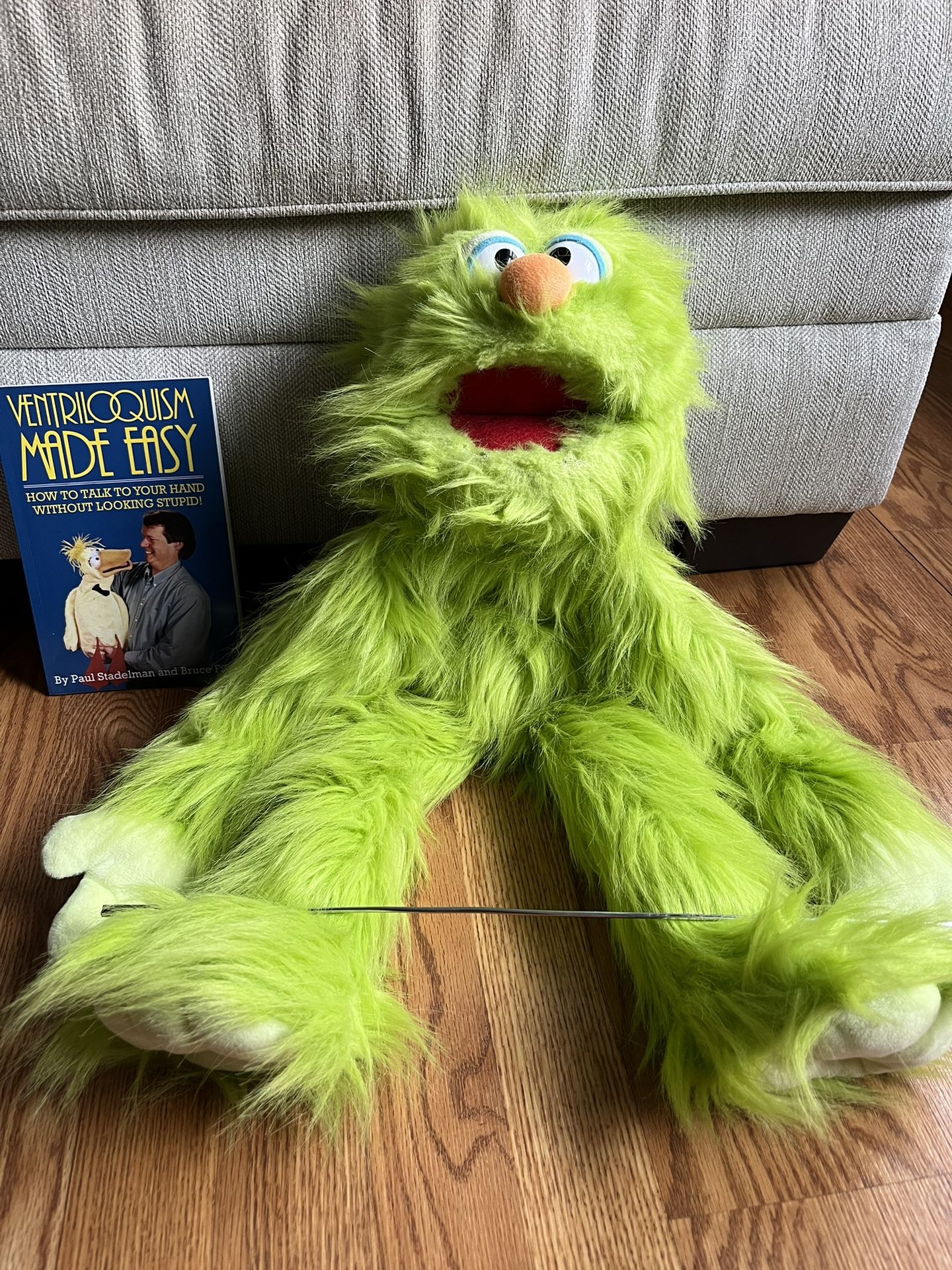 Green Monster Ventriloquist Doll