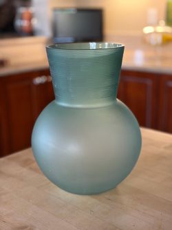 Blue glass Vase