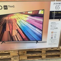 65" Screen Led Smart 4k By LG ThinQ.  2024 Model.  1 Year Warranty 