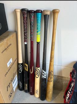 Marucci and Rawlings Wood Bats