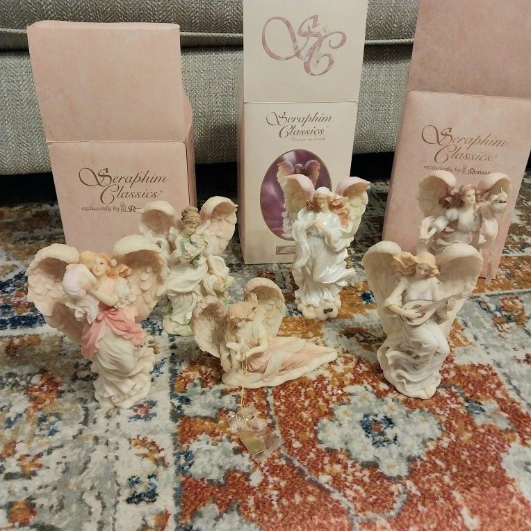 6 Seraphim Classics Angel Figurines