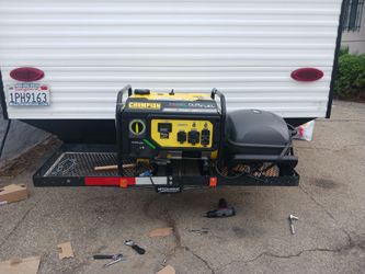 Duel Fuel Champion Generator with hitch rack