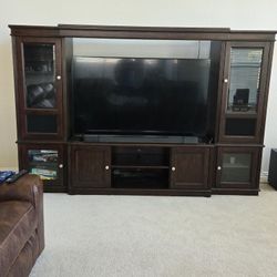 4 Piece Wood Entertainment Center