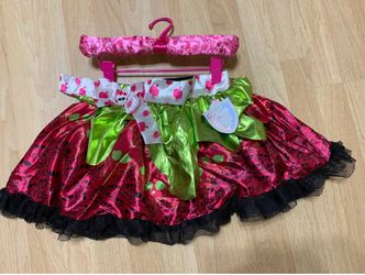 GIRLS MONSTER HIGH PINK & GREEN SKIRT TUTU COSTUME DRESS size 6+