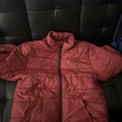 Red True Religion Puffer Jacket Size Large