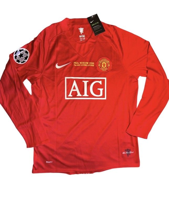 C. Ronaldo #7 Manchester United 07/08 Away Retro Long Sleeve Jersey – Size XL