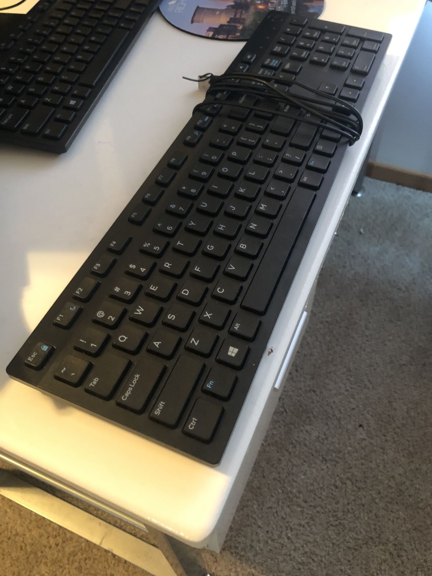 2 Brand New DELL Computer Keyboards Quiet Keys