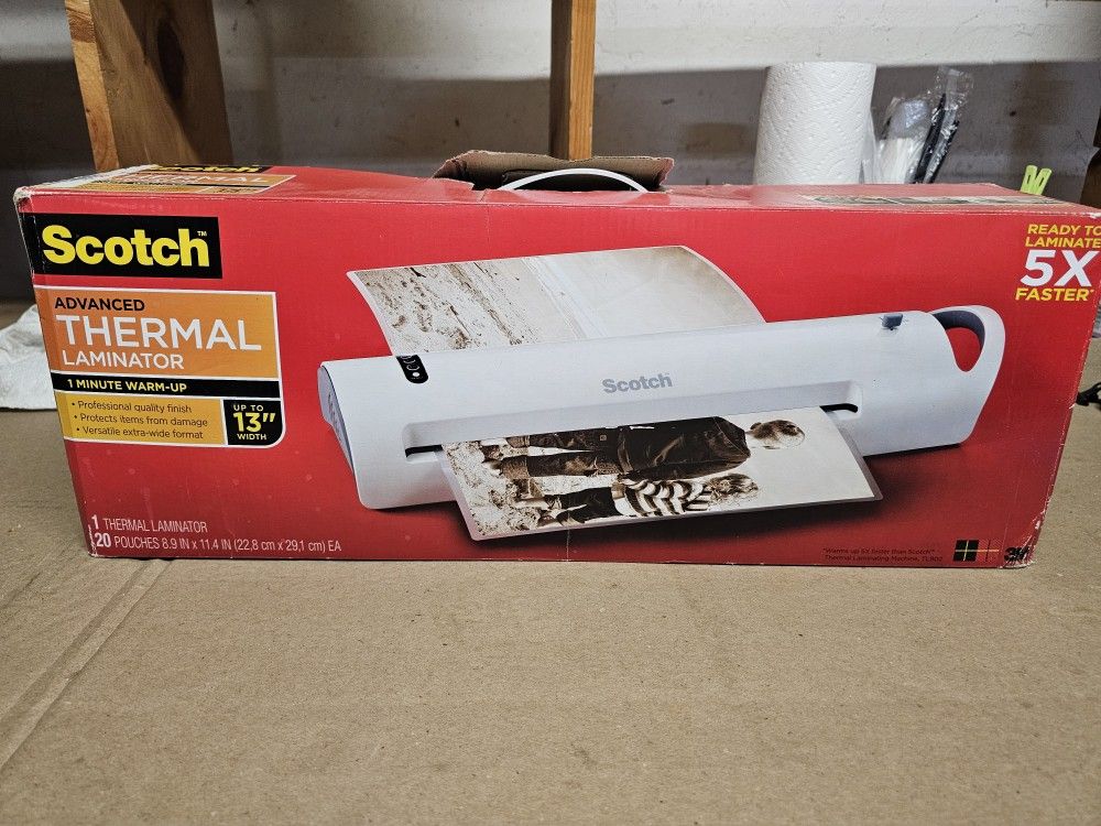 Scotch Advanced Thermal Laminator – Professional + 20 Pouches Included