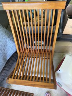 Mid-Century Modern Teak Folding Chair - Indoor/Outdoor Danish Design