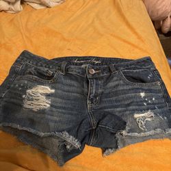 american Eagle denim shorts