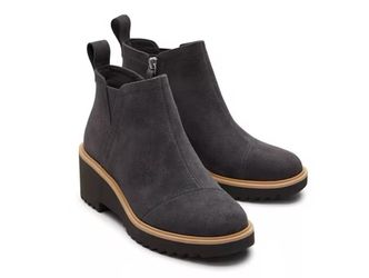 Brand new TOMS Maude Wedge leather Bootie Women's Sz 11