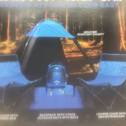 Camping Chairs And Two Mats, Brand New, $10