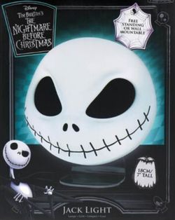 NIGHTMARE BEFORE CHRISTMAS JACK SKELLINGTON LAMP LIGHT