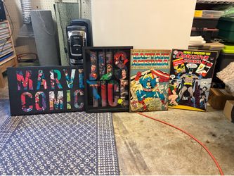 Comic book wall art
