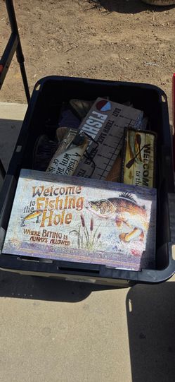 Fishing signs for sale