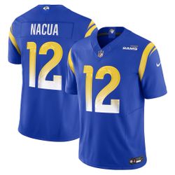 Puka Nacua Los Angeles Rams Blue Men’s Large Stitched Jersey #12