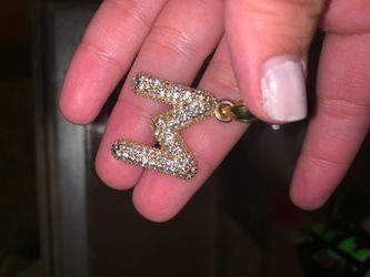 “M” pendant gold plated