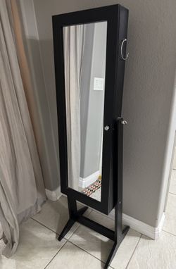 Jewelry Mirrored Cabinet Stand