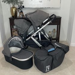 UPPAbaby Vista 2018 With Double Seats, Kickboard, Bassinet, Etc. 