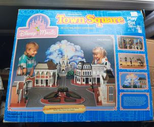 Vintage Disney Town Square Playset in Oroginal Box