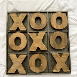 Table Top Tic-Tac-Toe Board Game with Jumbo Pieces - 11 Pieces