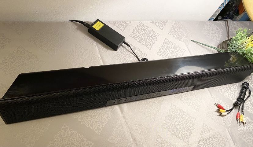 JVC SOUND BAR FOR HOME THEATER/GAMING: WITH SURROUND SOUND MODE AND SUBWOOFER PRE-OUT!
