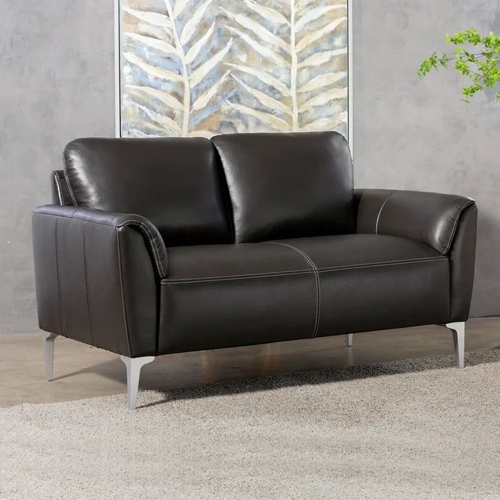 Leather loveseats