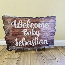Welcome Wood Party Signs/prop