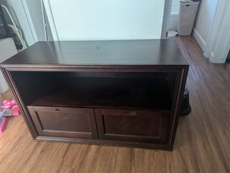 Real wood TV stand