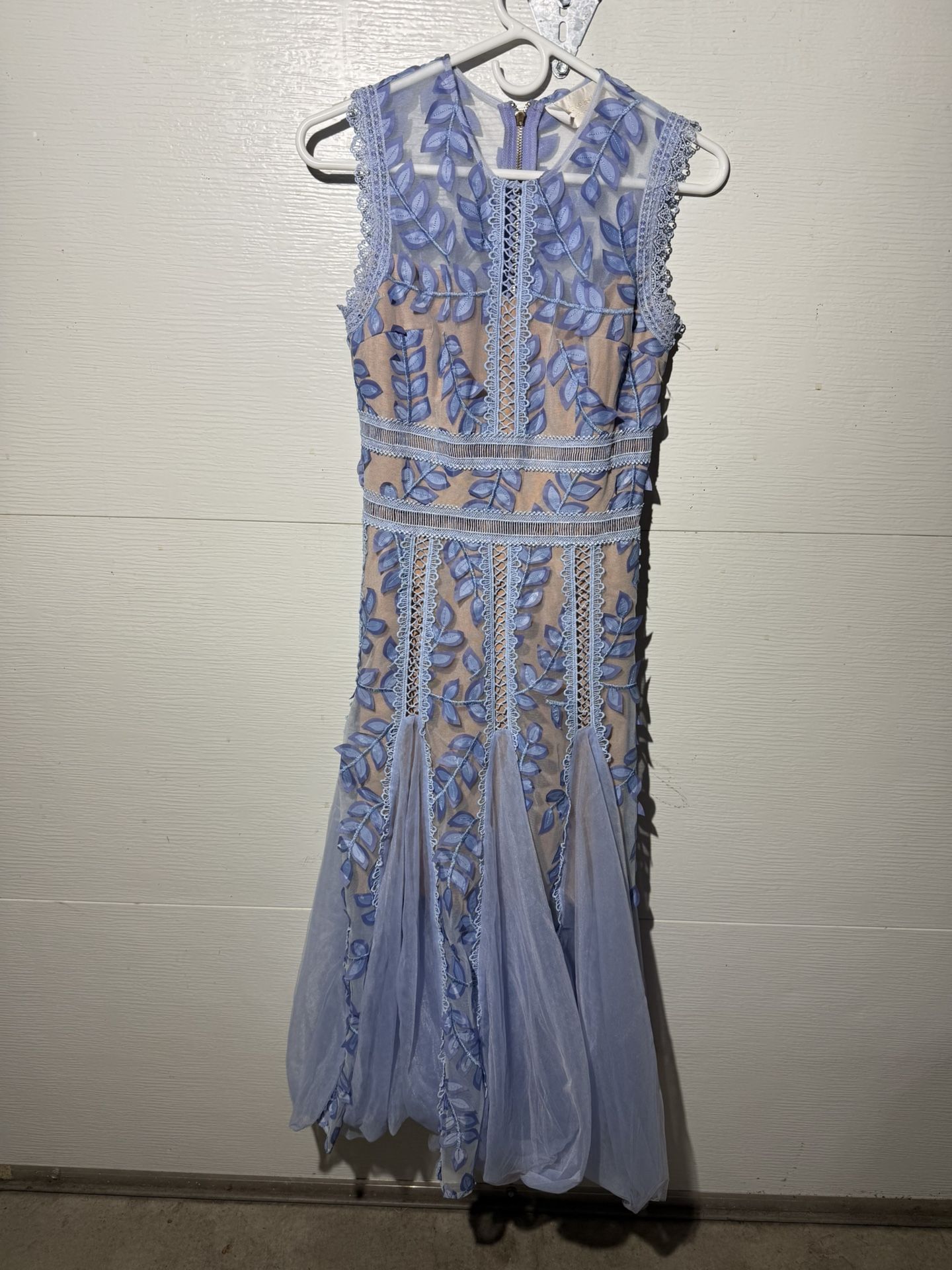 Bronx and Banco Saba Blanc Applique Midi Dress XS
