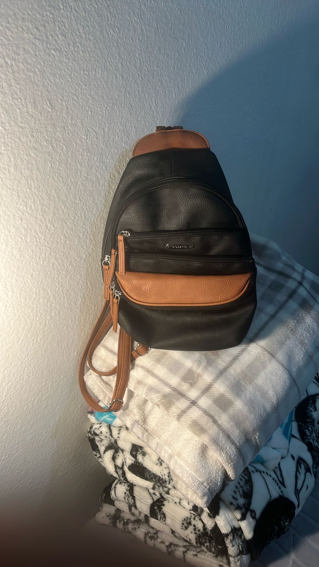 Rosetti Brown And Black Sling Bag