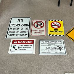 Various Road Signs
